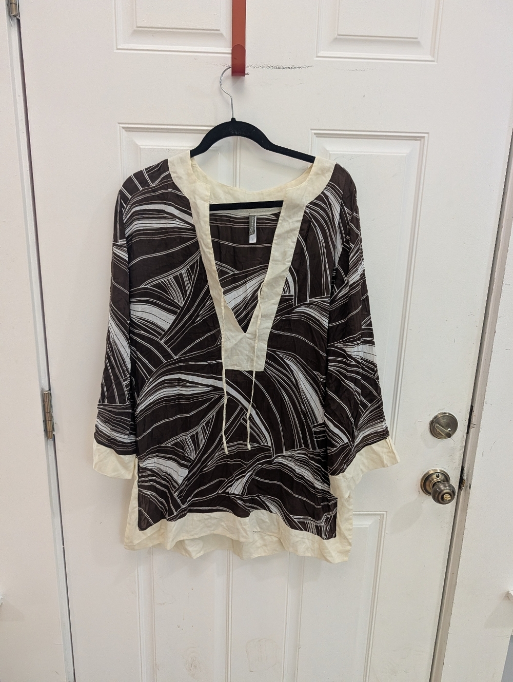 Hermanny By Vix Swim Cover-up Brown Cream